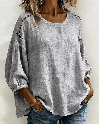 BLUSA CALADO 100% ALGODÓN