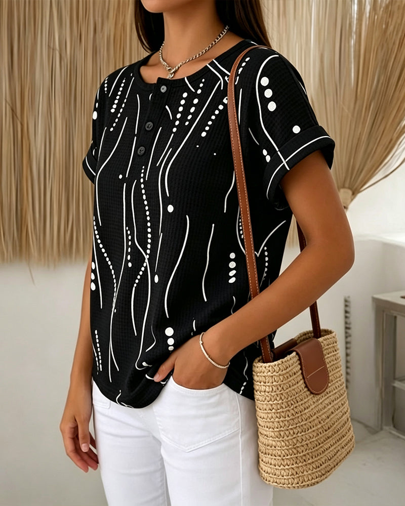 CAMISETA CUELLO REDONDO MANGA CORTA