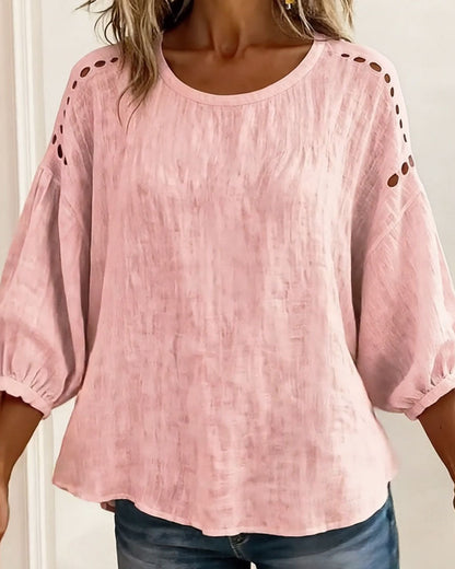 BLUSA CALADO 100% ALGODÓN