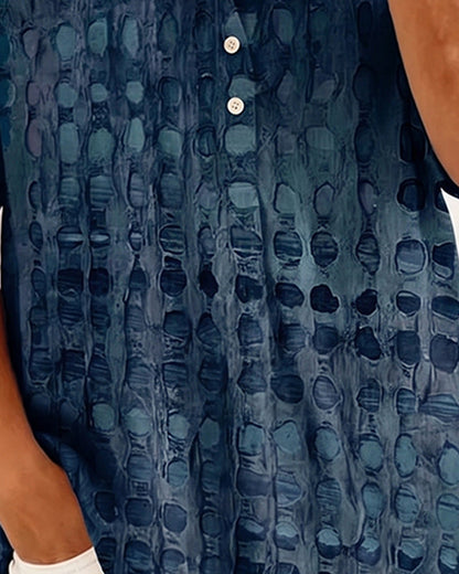 BLUSA ESTAMPADO LUNARES BOTÓN MEDIO-PATRON