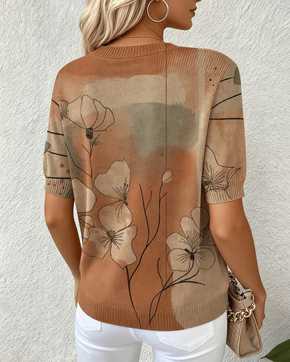 JERSEY ESTAMPADO MANGA CORTA CUELLO REDONDO