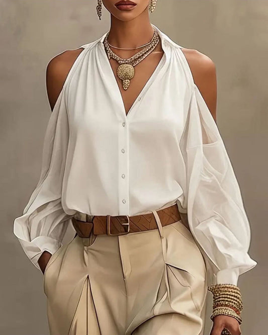 BLUSA HOMBROS DESCUBIERTOS MODERNO