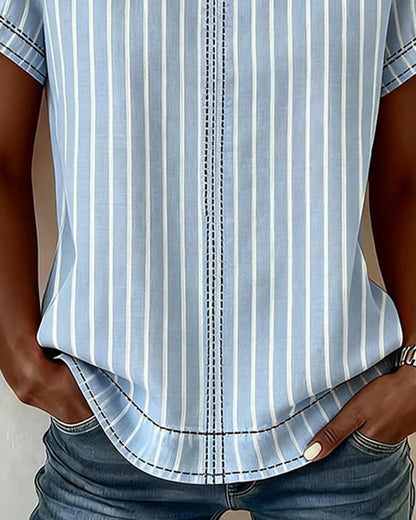 CAMISETA SENCILLO DE DISEÑO A RAYAS