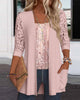 TOP CON FALSO DOS PIEZAS Y PATCHWORK
