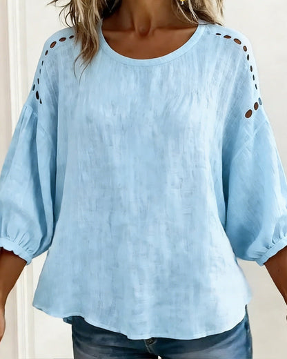 BLUSA CALADO 100% ALGODÓN