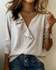 BLUSA CON VOLANTES LISA MANGA LARGA