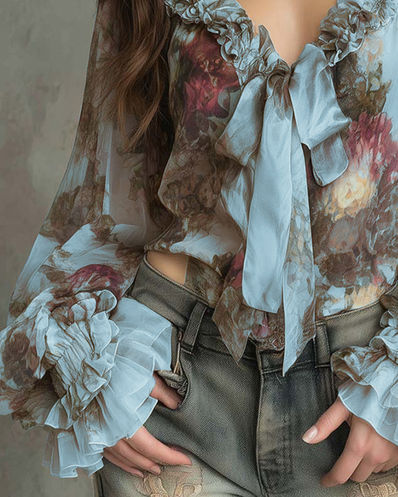 BLUSA ESTAMPADO LOTO ELEGANTE
