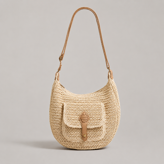 VALENTINA | BOLSO DE HOMBRO TRENZADO PARA EL DÍA A DÍA - BEIGE