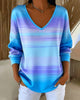 SUDADERA CUELLO DE V MANGA LARGA DEGRADADO
