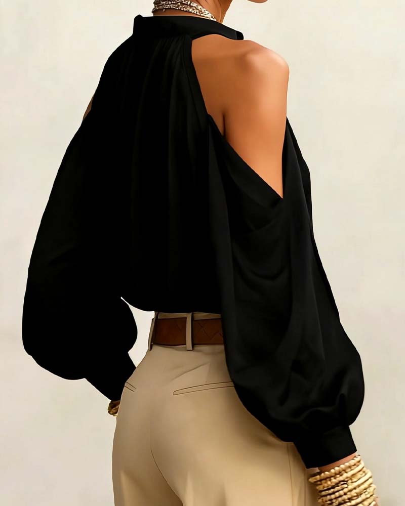 BLUSA HOMBROS DESCUBIERTOS MODERNO