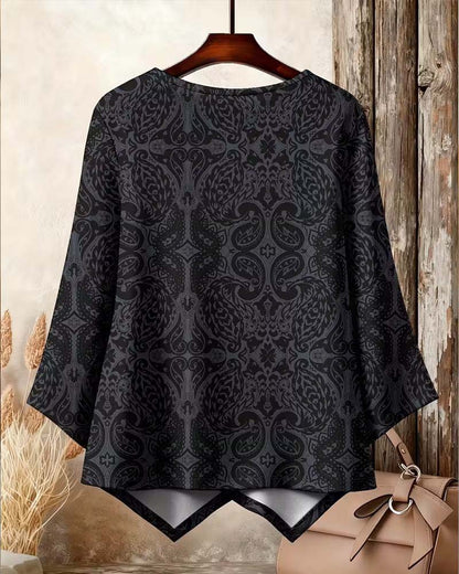 TOP CRUZADO ASIMÉTRICO ESTAMPADO