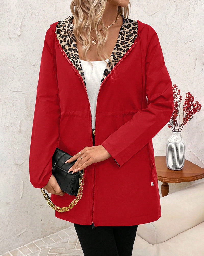 AMY | CHAQUETA REVERSIBLE CON CAPUCHA