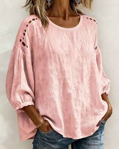 BLUSA CALADO 100% ALGODÓN