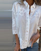 CAMISA LISA CUELLO VUELTO BOTONES ESTAMPADO