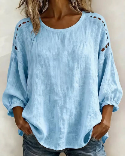 BLUSA CALADO 100% ALGODÓN
