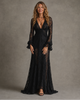 CHARLOTTE | VESTIDO LARGO CON ESCOTE EN V PROFUNDO