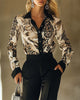 CAMISA ESTAMPADO DE LEOPARDO MODERNO SOLAPA