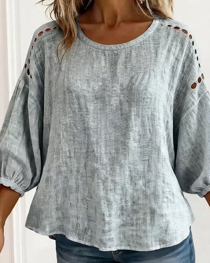 BLUSA CALADO 100% ALGODÓN
