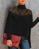 TOP CUELLO ALTO ENCAJE TRANSPARENTE DE PUNTO