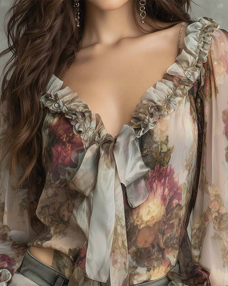BLUSA ESTAMPADO LOTO ELEGANTE