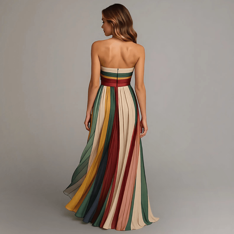 COLOMBE | VESTIDO LARGO DE COLORES SIN MANGAS