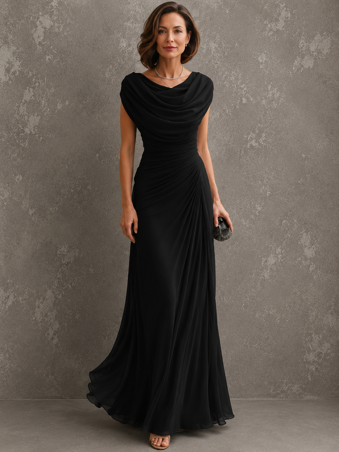 VESTIDO AURORA LARGO ELEGANTE
