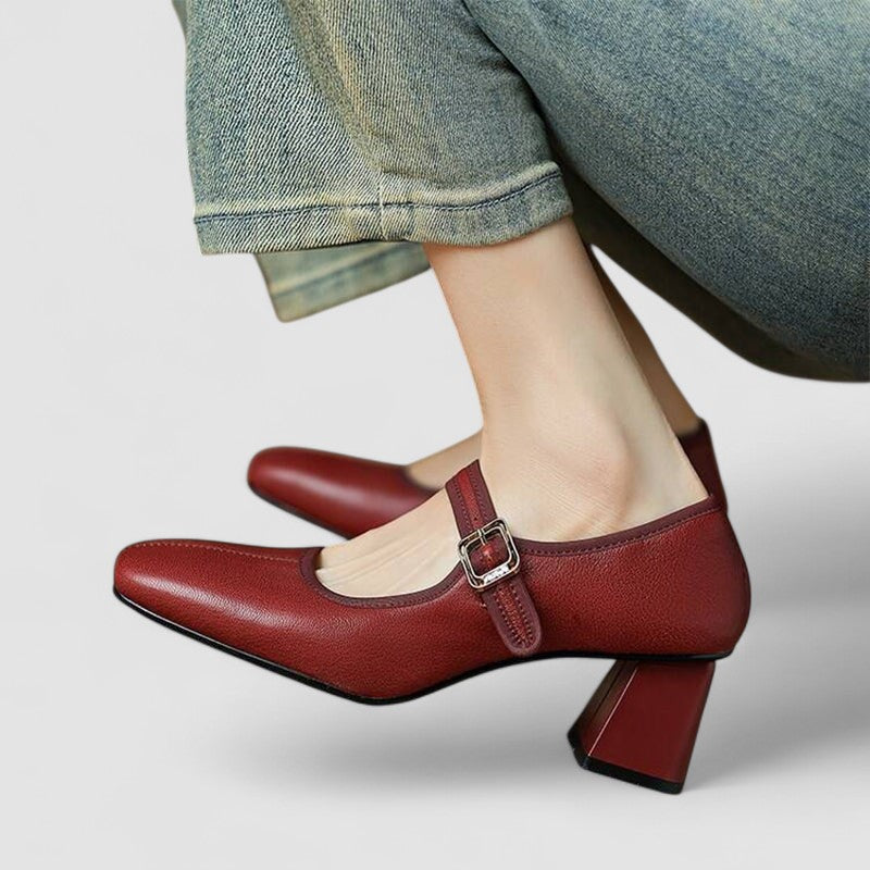 CATHERINE | ZAPATOS MERCEDITAS ELEGANTES CON TACÓN
