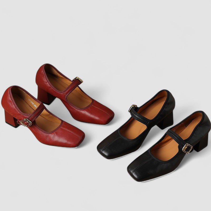 CATHERINE | ZAPATOS MERCEDITAS ELEGANTES CON TACÓN