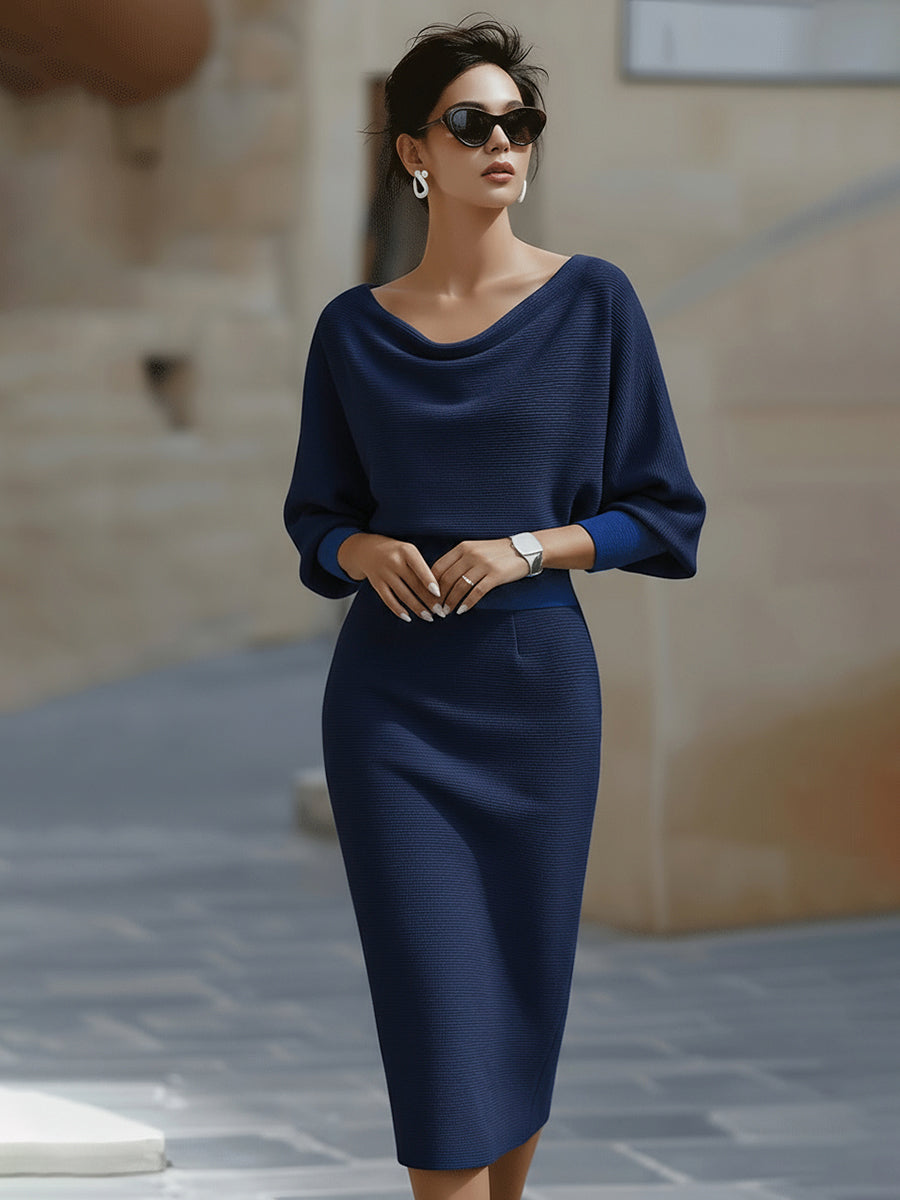 Alice | Vestido midi blanco drapeado