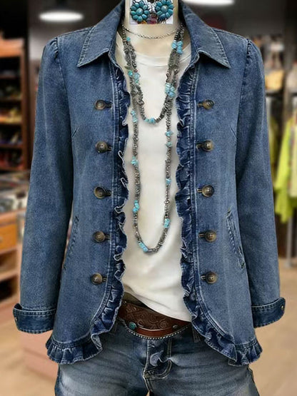 ROSARIO | CHAQUETA CON VOLANTES