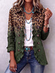 RAMONA | CHAQUETA BLAZER LEOPARDO VERDE CON VOLANTES