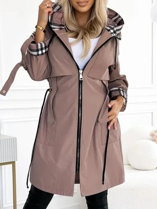 ORLA | ABRIGO CON CREMALLERA IMPERMEABLE Y CORTAVIENTO