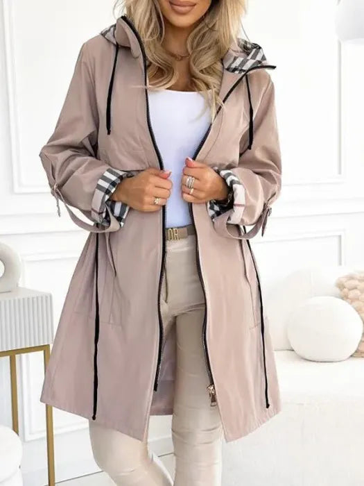 ORLA | ABRIGO CON CREMALLERA IMPERMEABLE Y CORTAVIENTO