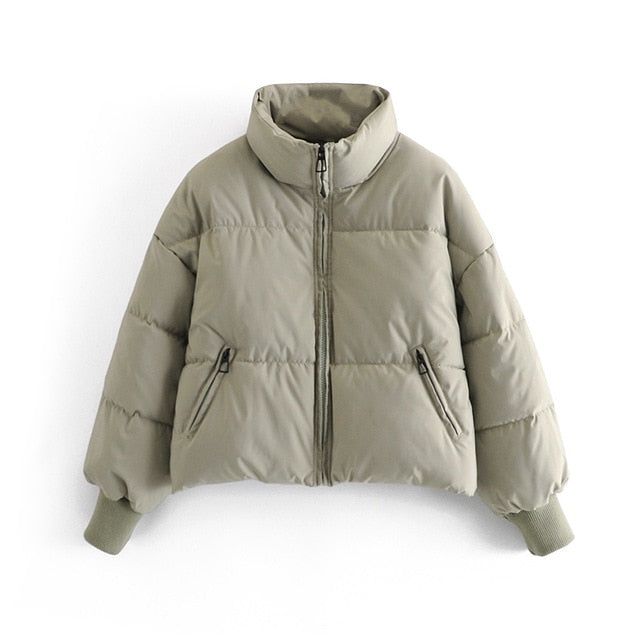 MARCELLA | CHAQUETA ACOLCHADA CON CUELLO Y CREMALLERA